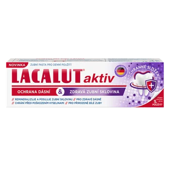 LACALUT aktiv ochrana ďasien & zdr. sklovina 1×75 ml, zubná pasta