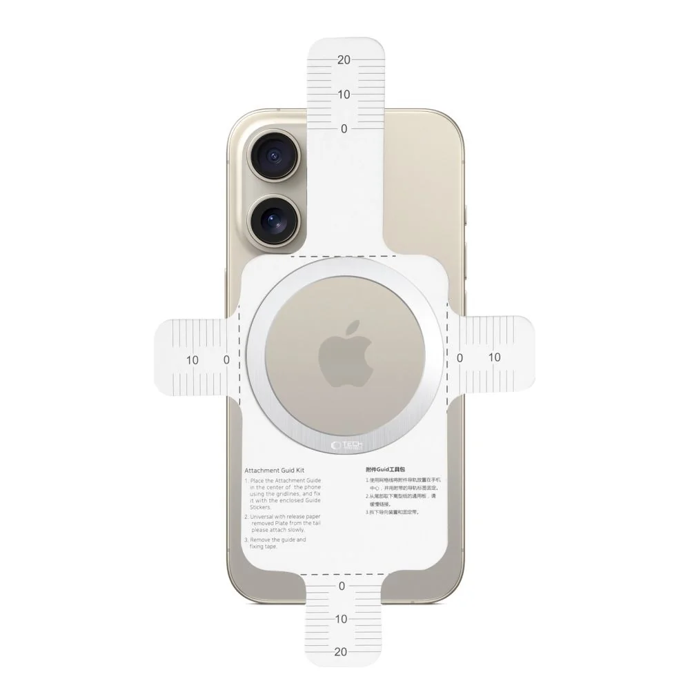 Tech-Protect Magmat Ring magnetický krúžok pre MagSafe 2ks, strieborný