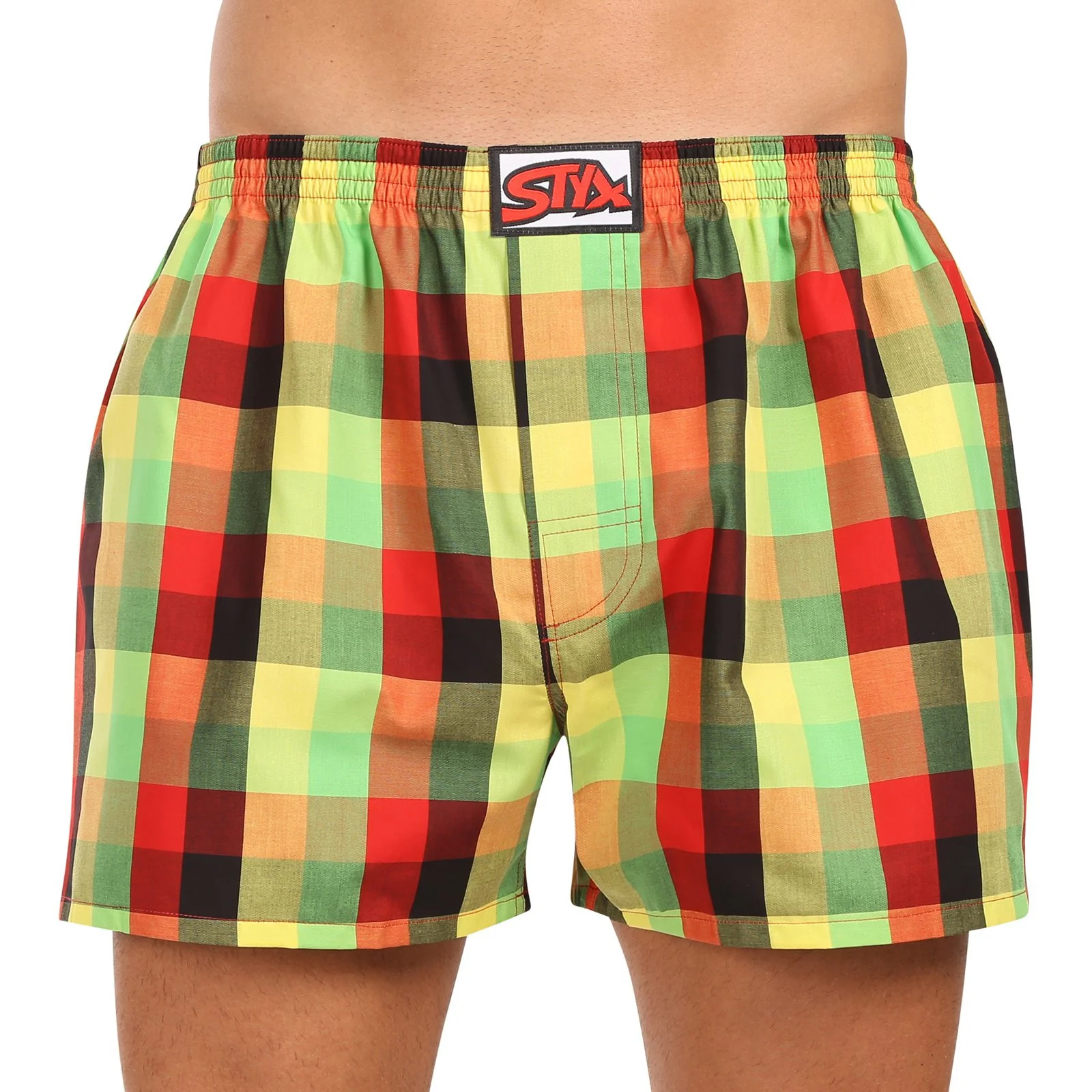 5PACK pánske trenky klasická guma viacfarebné (5A110105) L