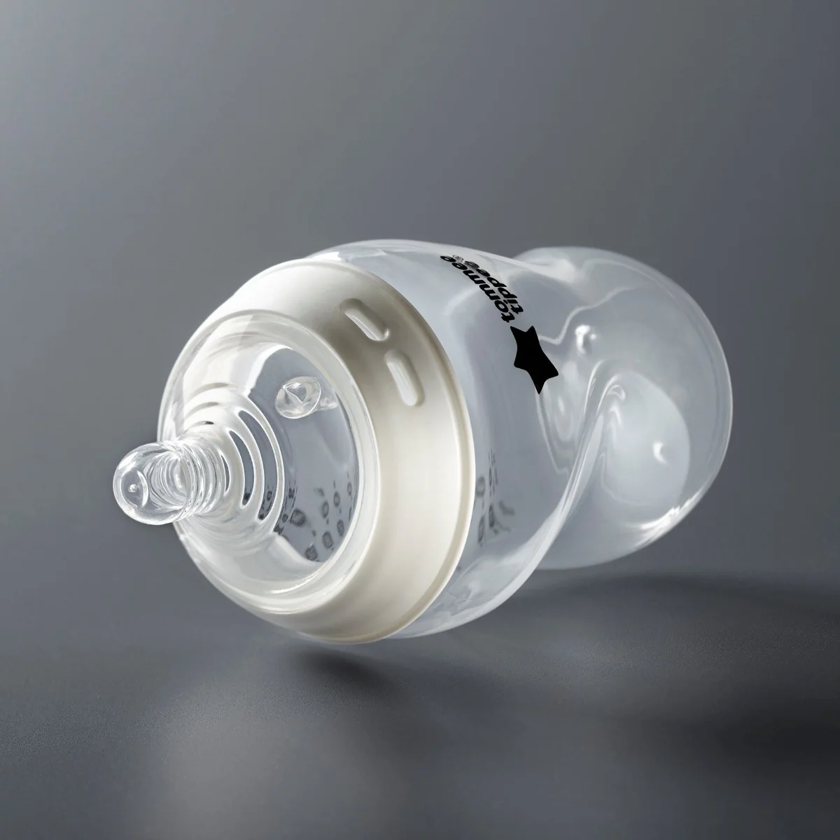 Tommee Tippee Natural Start Samosterilizačná Dojčenská Fľaša s ANTI-COLIC cumlíkom Stredný Prietok 340 ml 3m+, 2 ks 1×2 ks, dojčenská fľaša