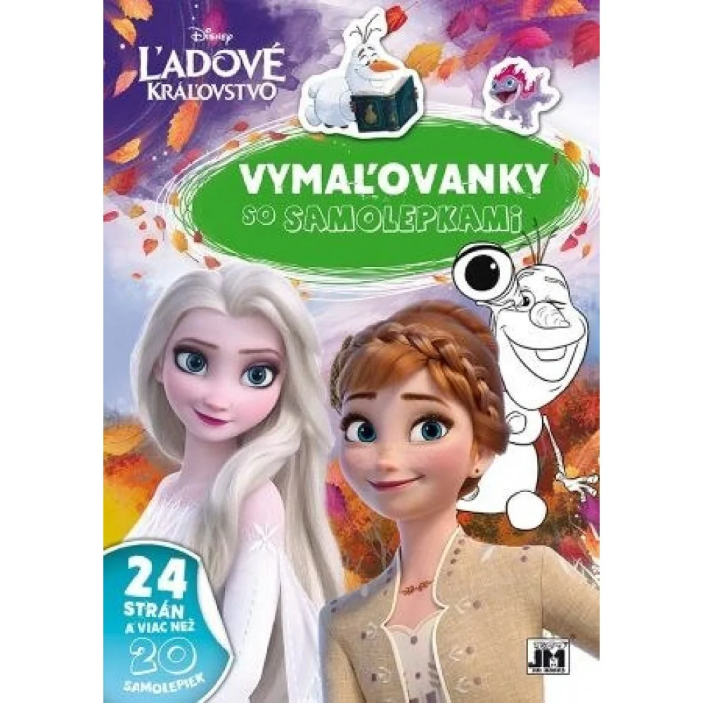 Vymaľovanky so samolepkami - Ľadové kráľovstvo A4-MOVEO