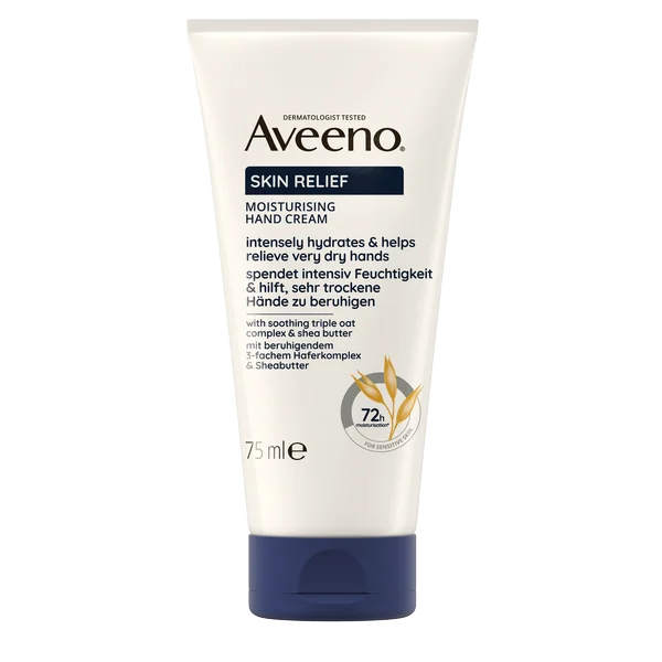 AVEENO® Skin Relief Hydratačný krém na ruky bez parfumácie 1×75 ml, krém na ruky