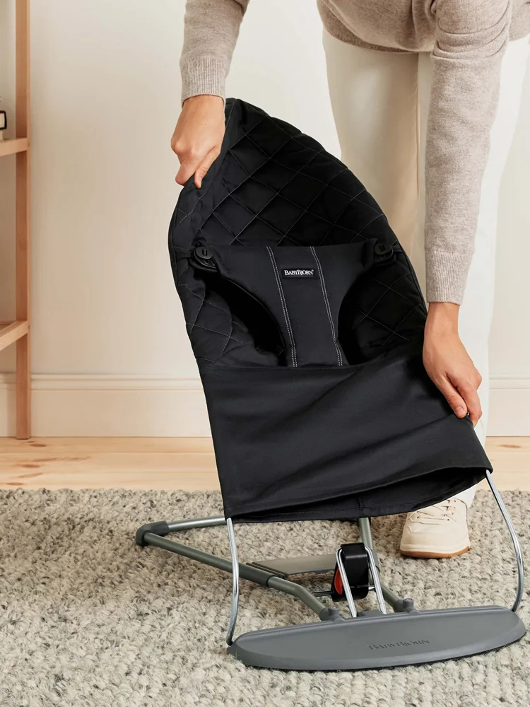 BABYBJÖRN Lehátko Bliss Cotton, Black 1×1 ks