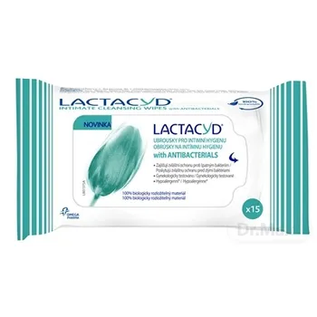 LACTACYD with ANTIBACTERIALS 1×15 ks, obrúsky na intímnu hygienu
