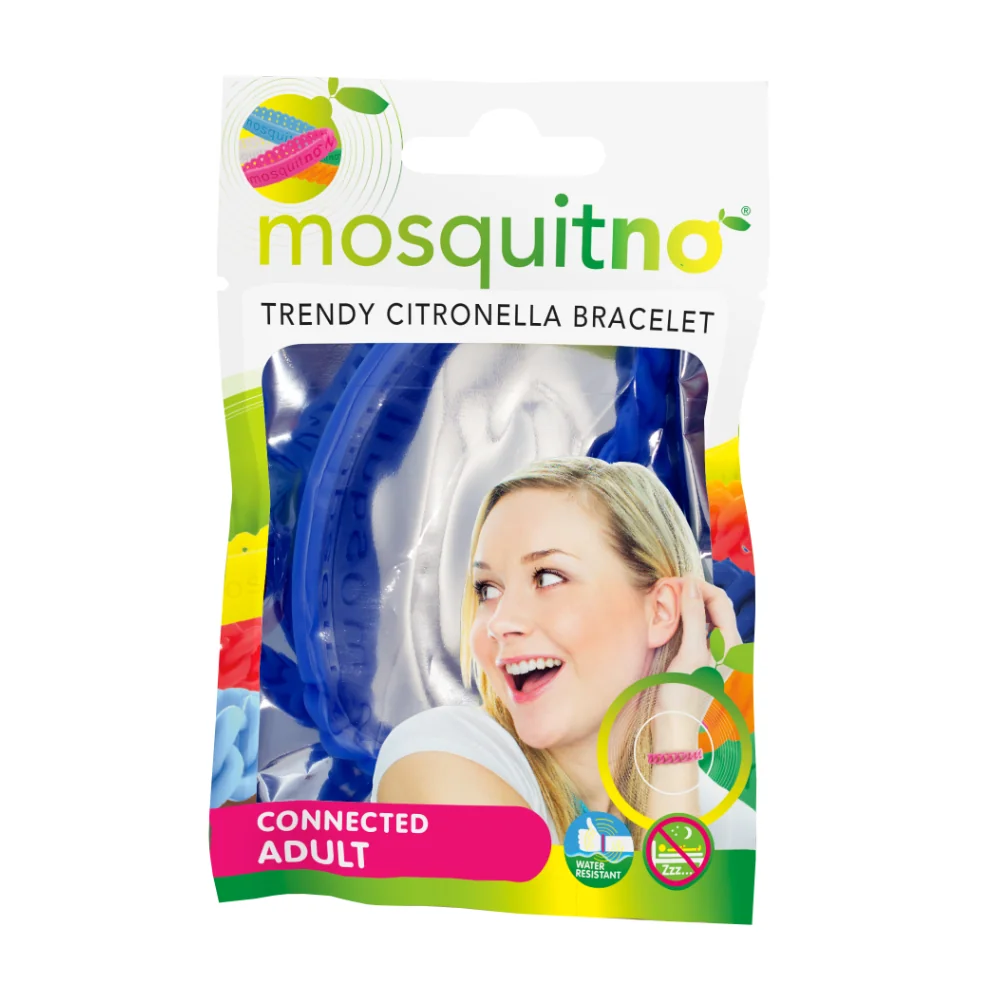 MosquitNo Náramok pre dospelých uvoľňujúce citronelovú vôňu 1×1 ks, náramok proti komárom