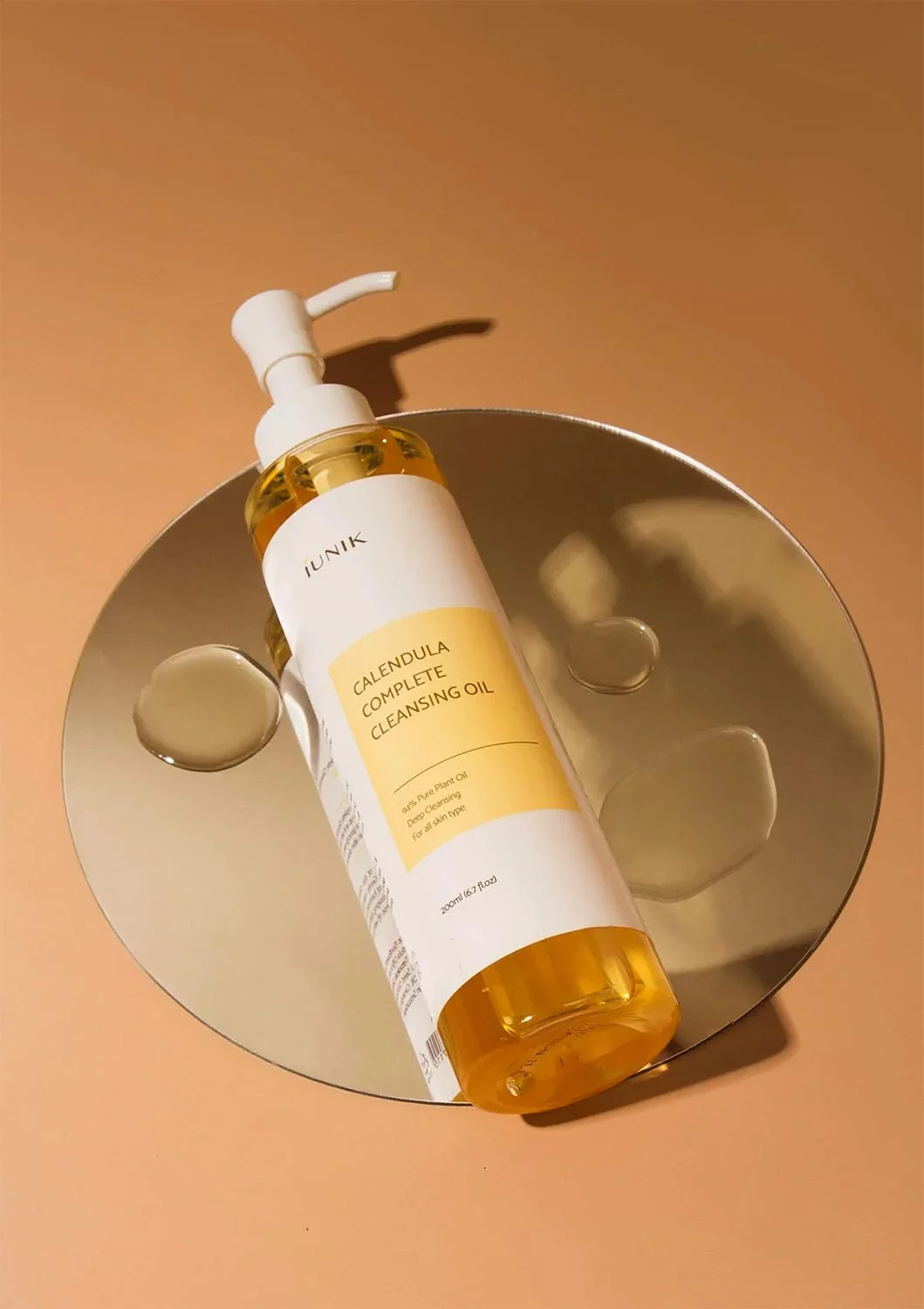 iUNIK Calendula Complete Cleansing Oil čistiaci a odličovací olej pre citlivú pleť 200 ml