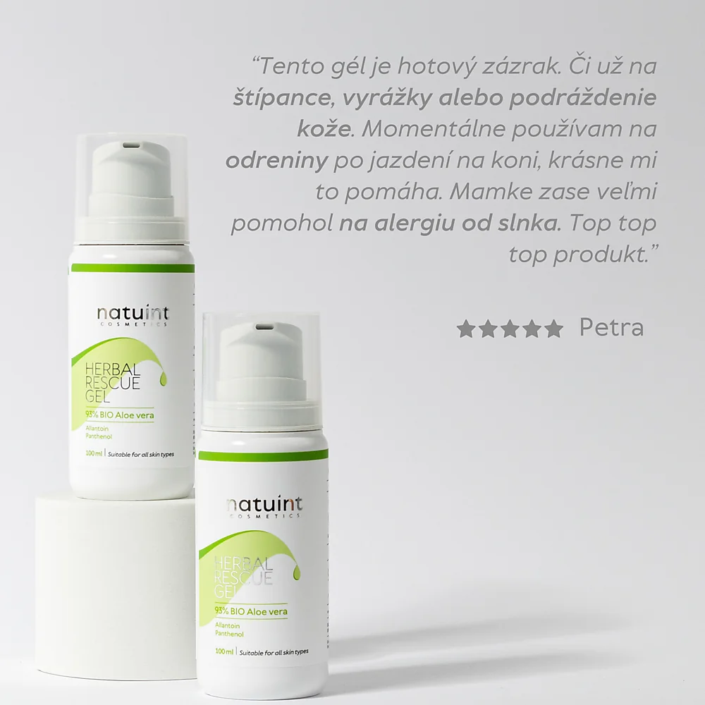Natuint - Gél aloe vera s bylinkami Herbal Rescue Gel