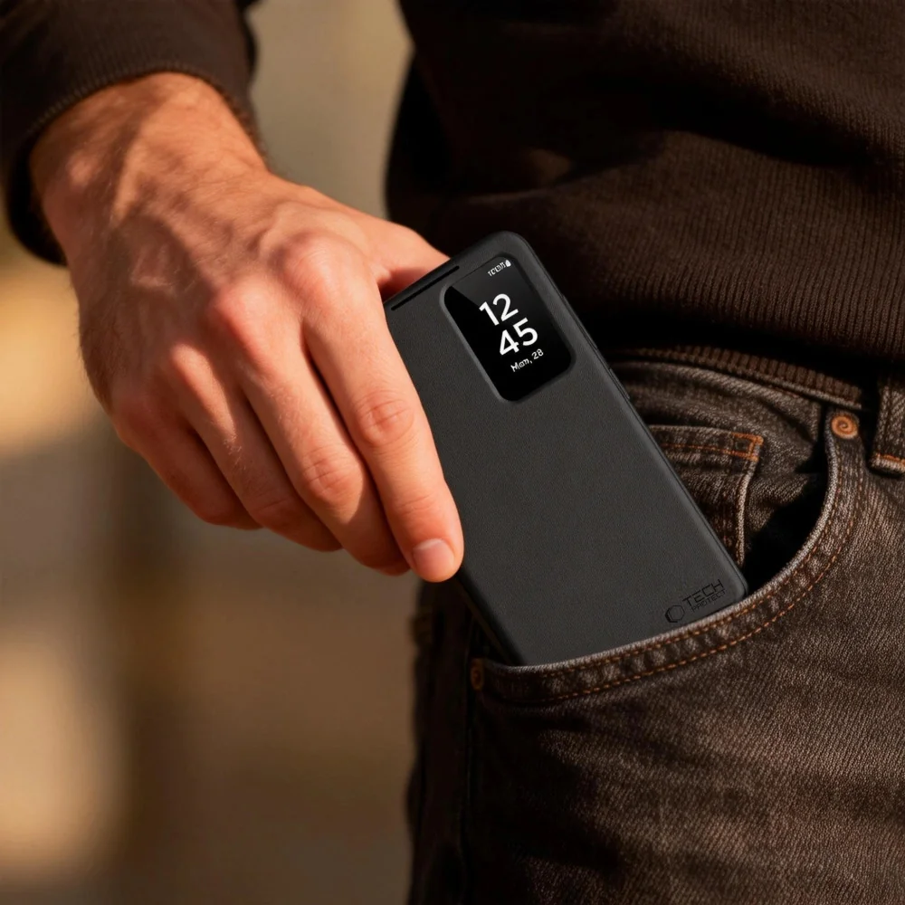 Tech-Protect Smart Wallet knižkové puzdro na Samsung Galaxy S26 Ultra, čierne čierne