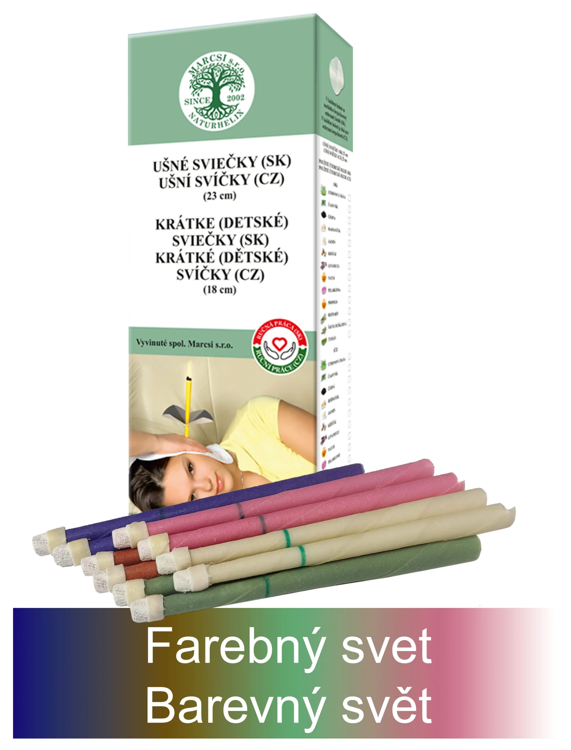 Sviečky detské FAREBNÝ SVET 10ks