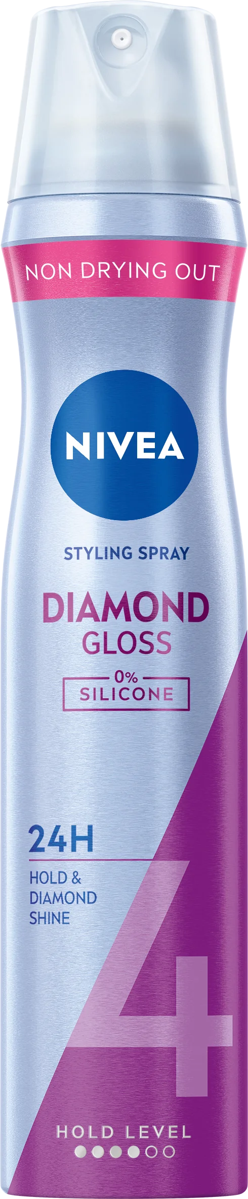 Nivea Lak na vlasy Diamond Gloss Care 1×250 ml, silná fixácia