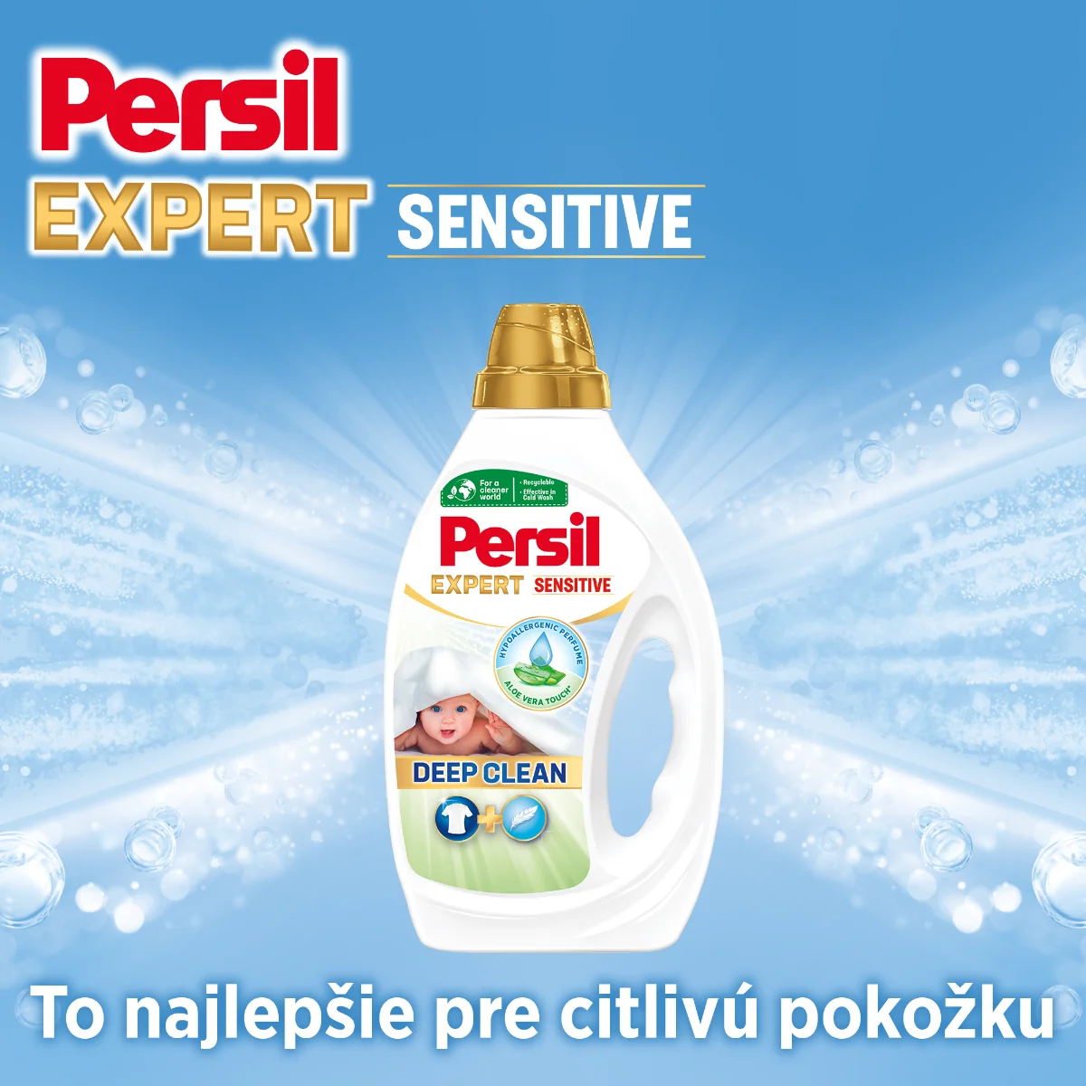 Persil prací gél Expert Sensitive 100 praní, 4,5 l 1×4500 ml, prací gél