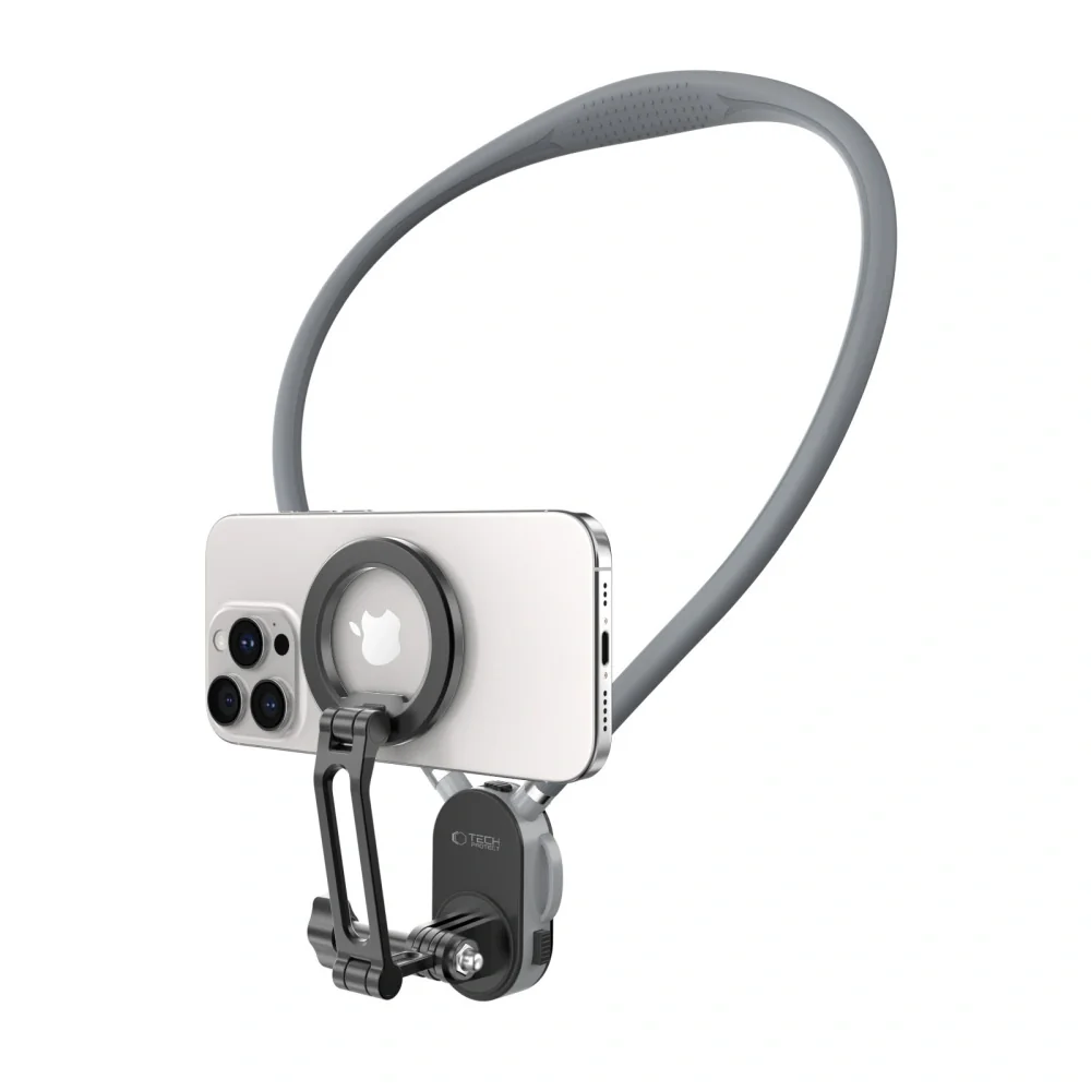 Tech-Protect AC200 MagSafe držiak na mobil / GoPro / DJI, šedý