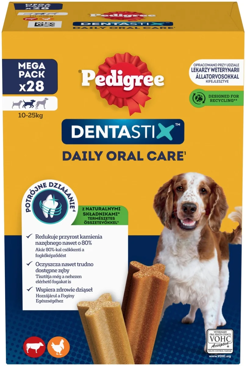 PEDIGREE pochúťka DentaStix Medium 28pack 1×28 ks, pochúťka pre psy