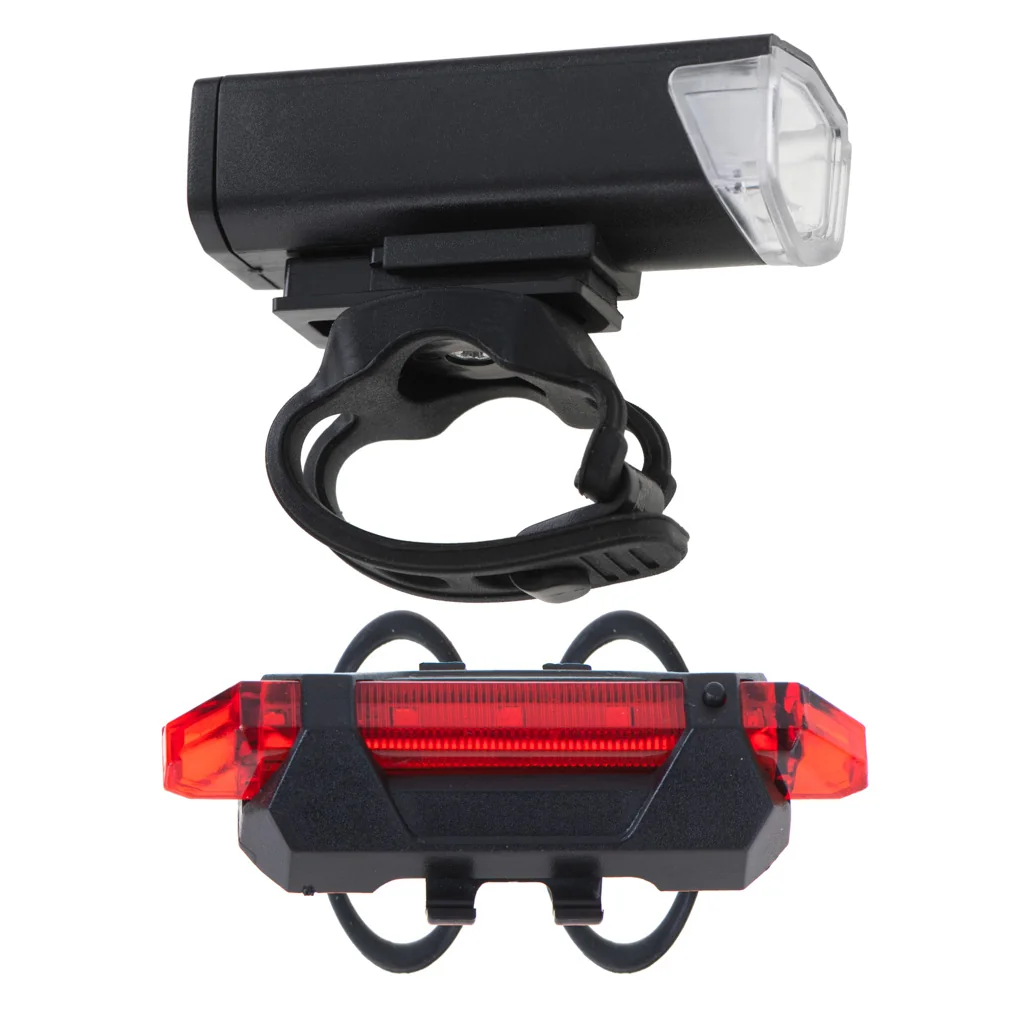 LED svietidlo na bicykel zadné-predné sada USB
