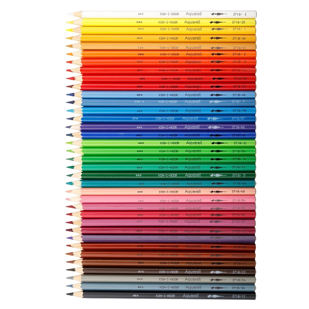 Akvarelové pastelky Ryby 36 ks 3719/36, sada 36 ks