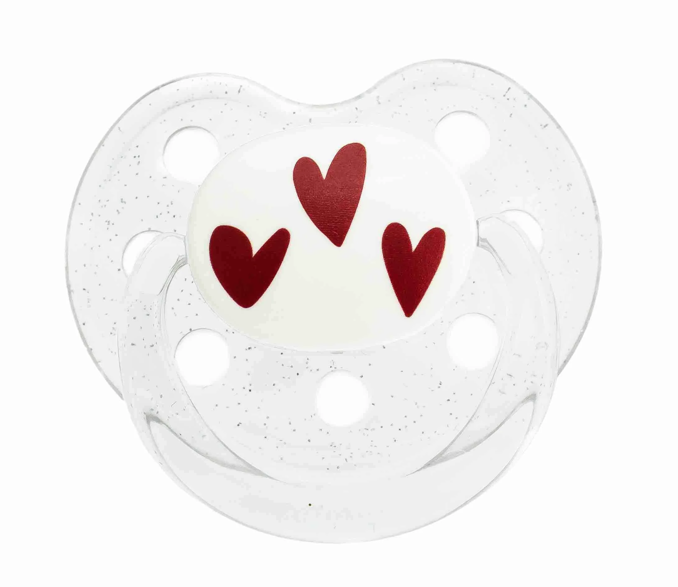 LE BIBERON FRANCAIS Cumlík 0+m, HEARTS 1×1 ks, cumlík 0+m