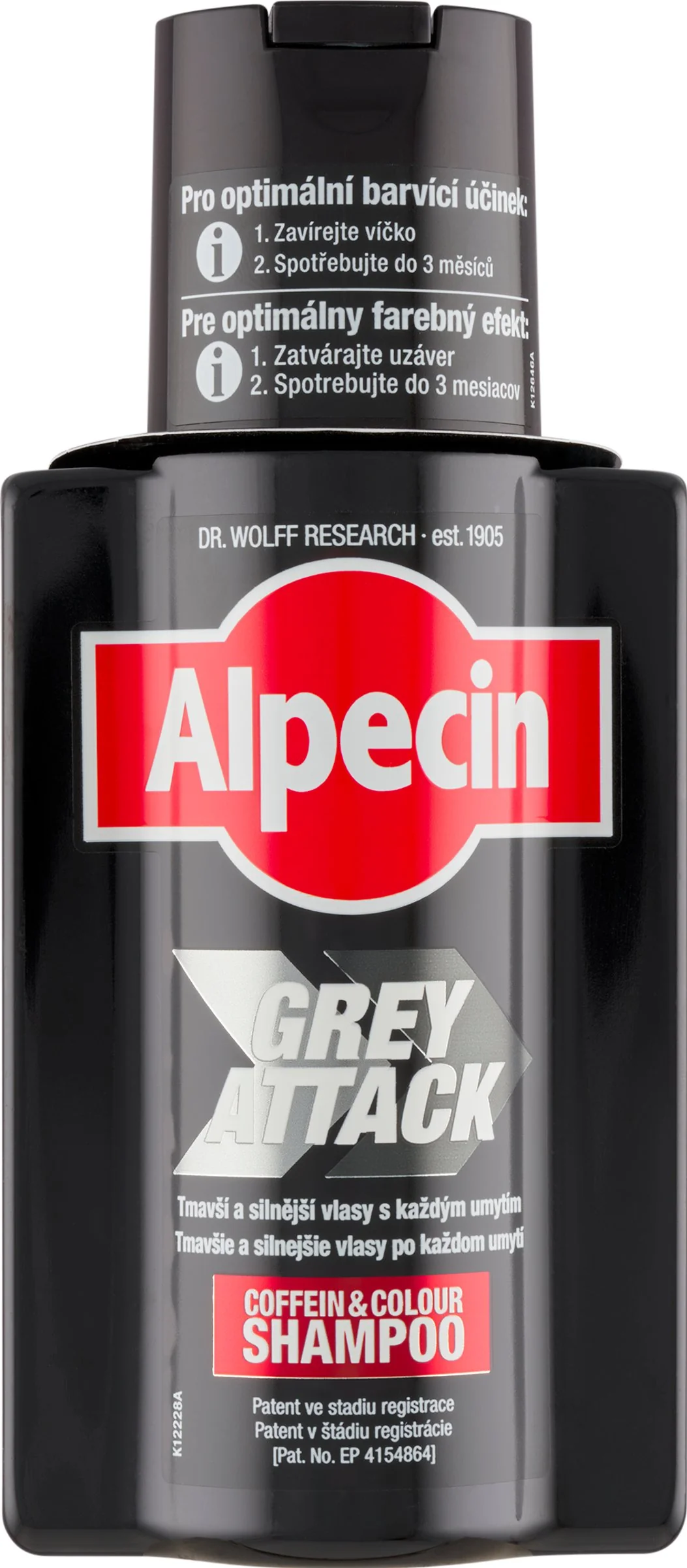 ALPECIN Grey Attack Shampoo 1×200 ml, šampón proti šedinám