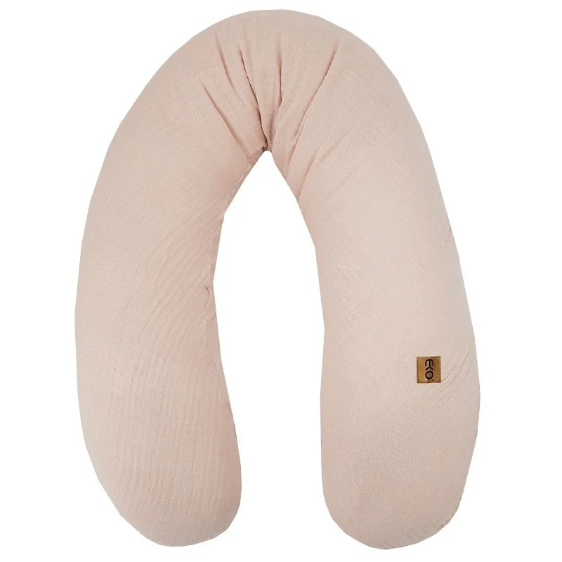 Vankúš na dojčenie mušelínový Powder pink 180 cm