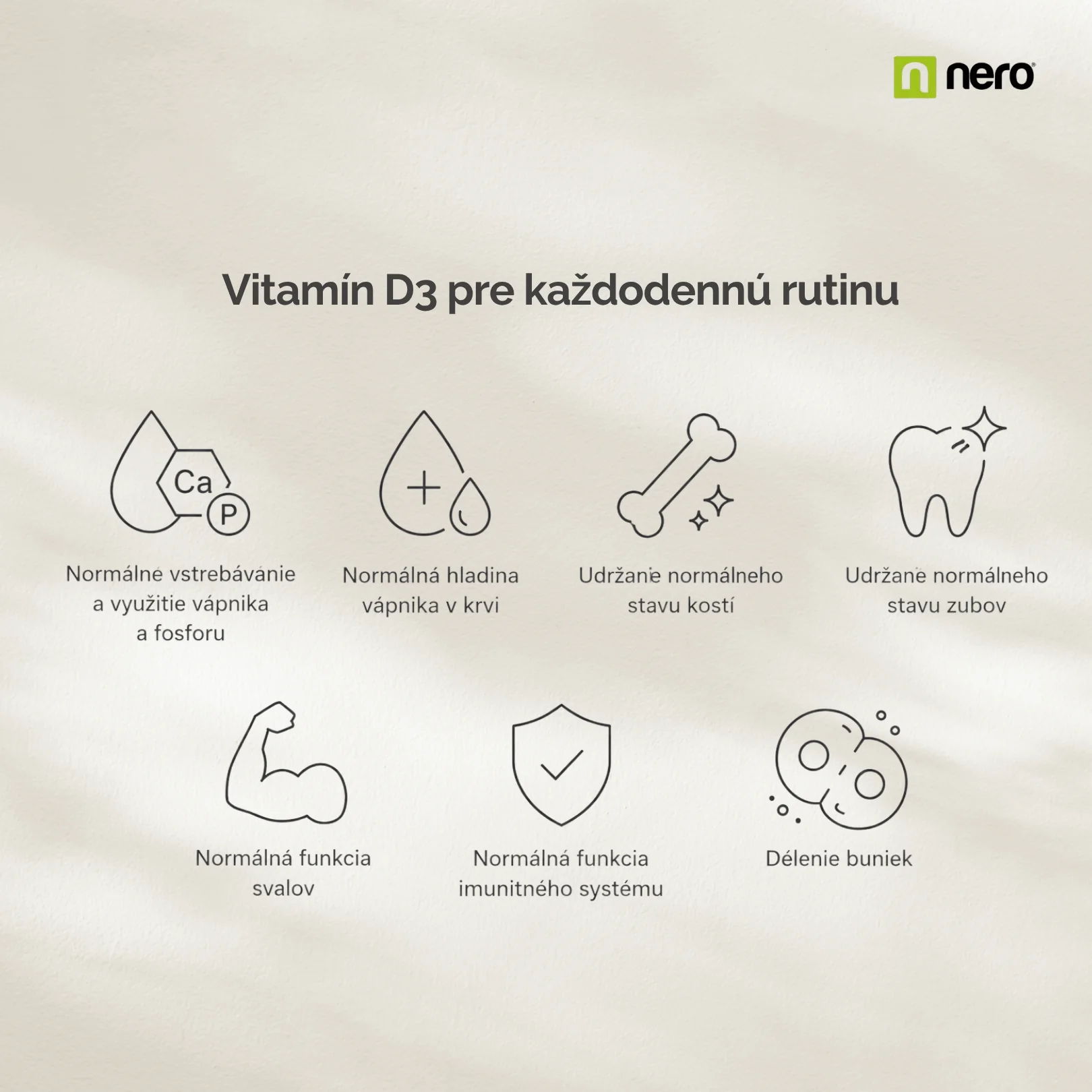 NERO Vitamin D3 2000 IU 365 tabliet