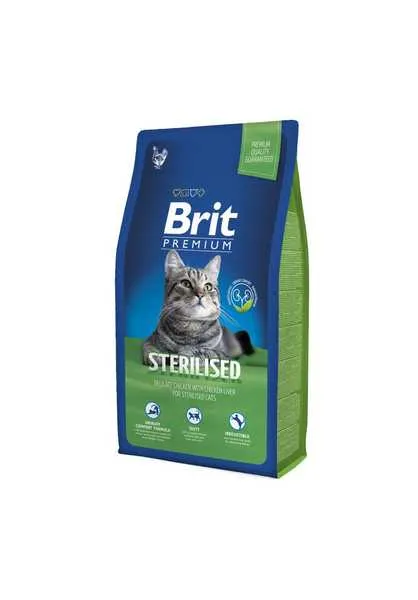 Brit Cat Prem Sterilised 8kg