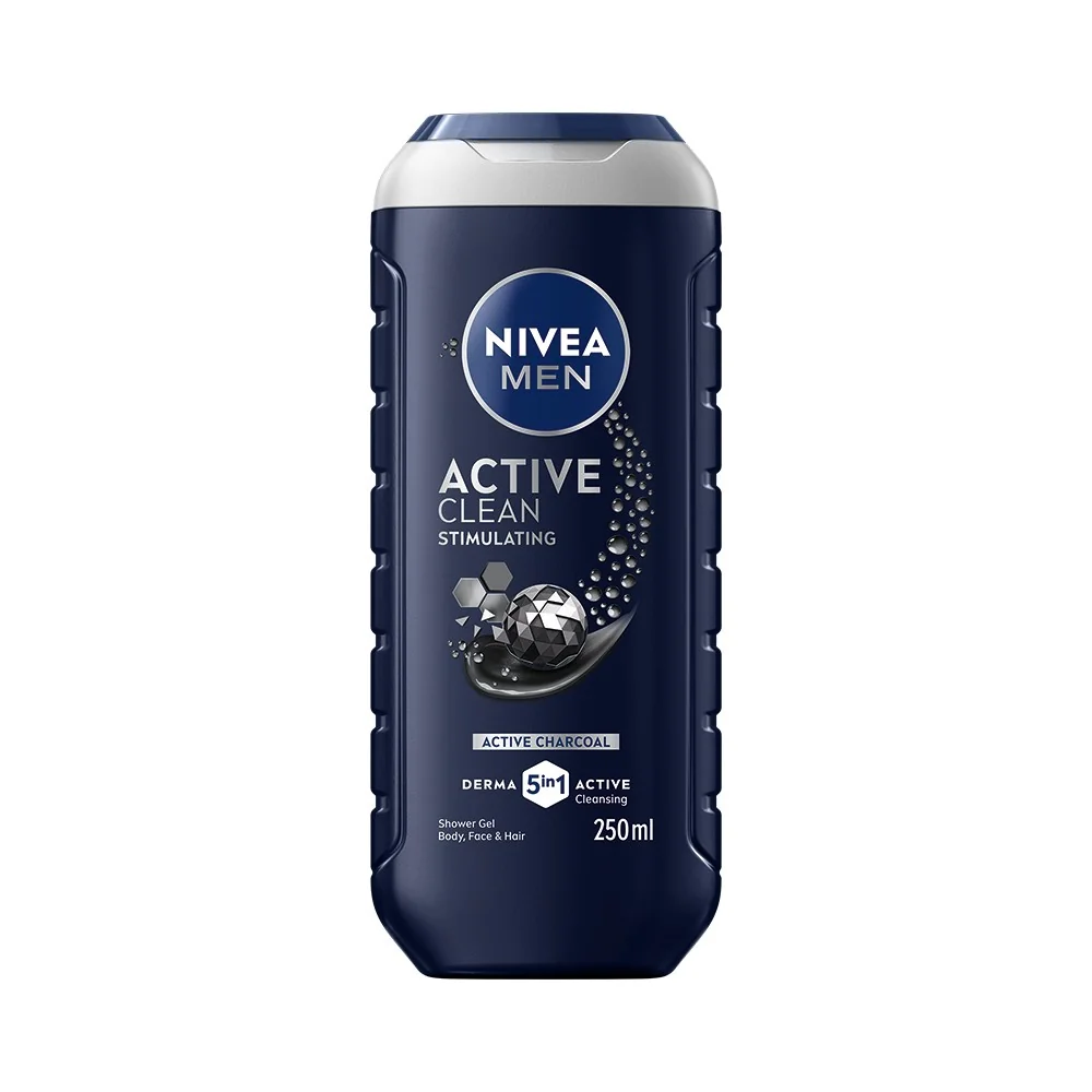 NIVEA MEN SPRCHOVÝ GÉL Active Clean 1×250 ml, sprchový gél