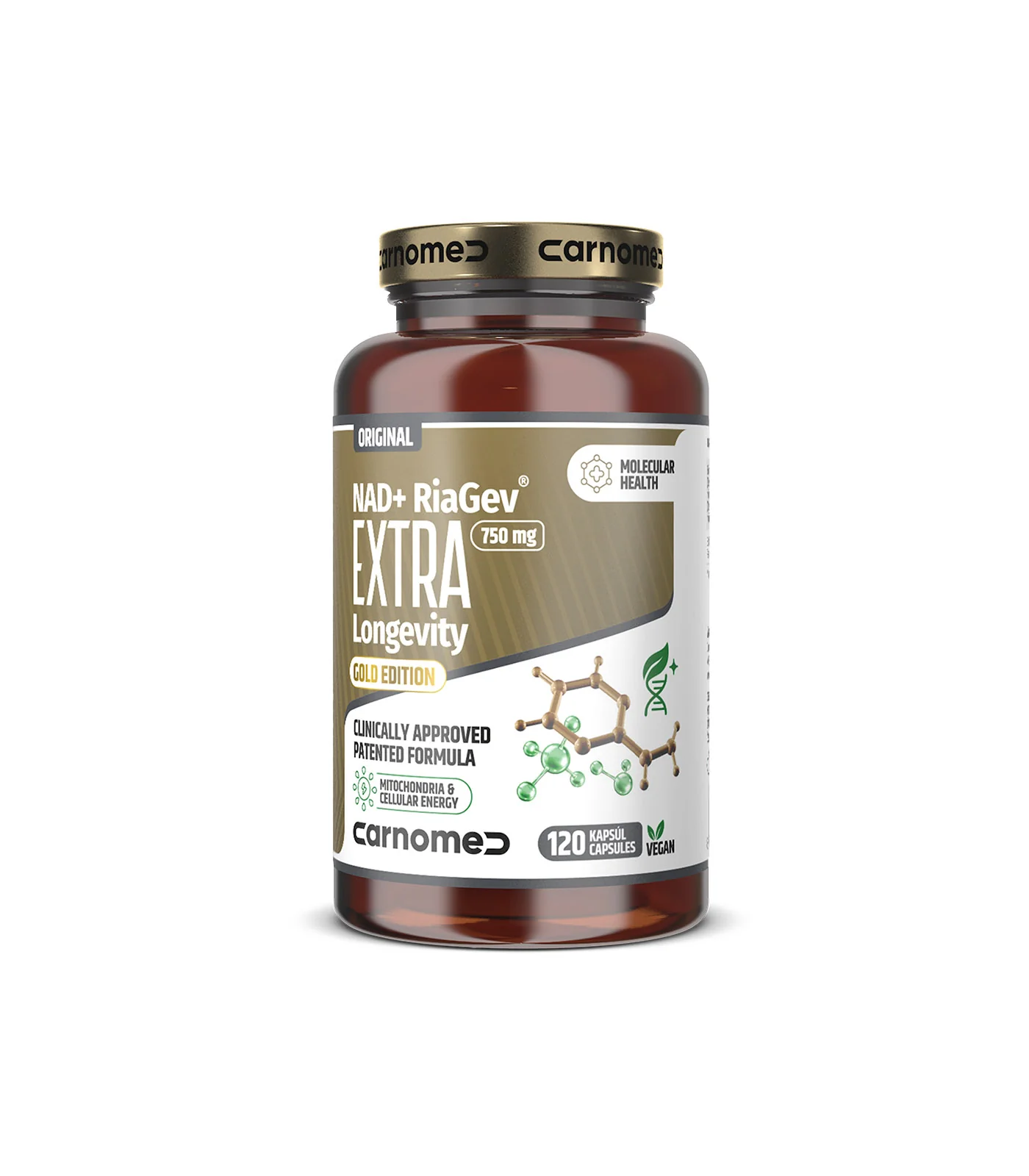 CarnoMed NAD+ RiaGev EXTRA Longevity 120 cps