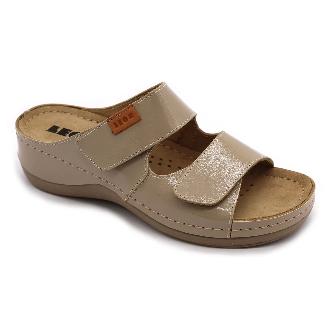 Leon 931 Dámska zdravotná celokožená obuv s prackou 35 - 22 cm, biela, 4,5 cm