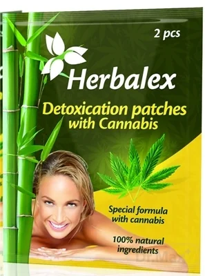 Herbalex Detoxikačné náplasti s konopou 1×2 ks, detoxikačné náplasti