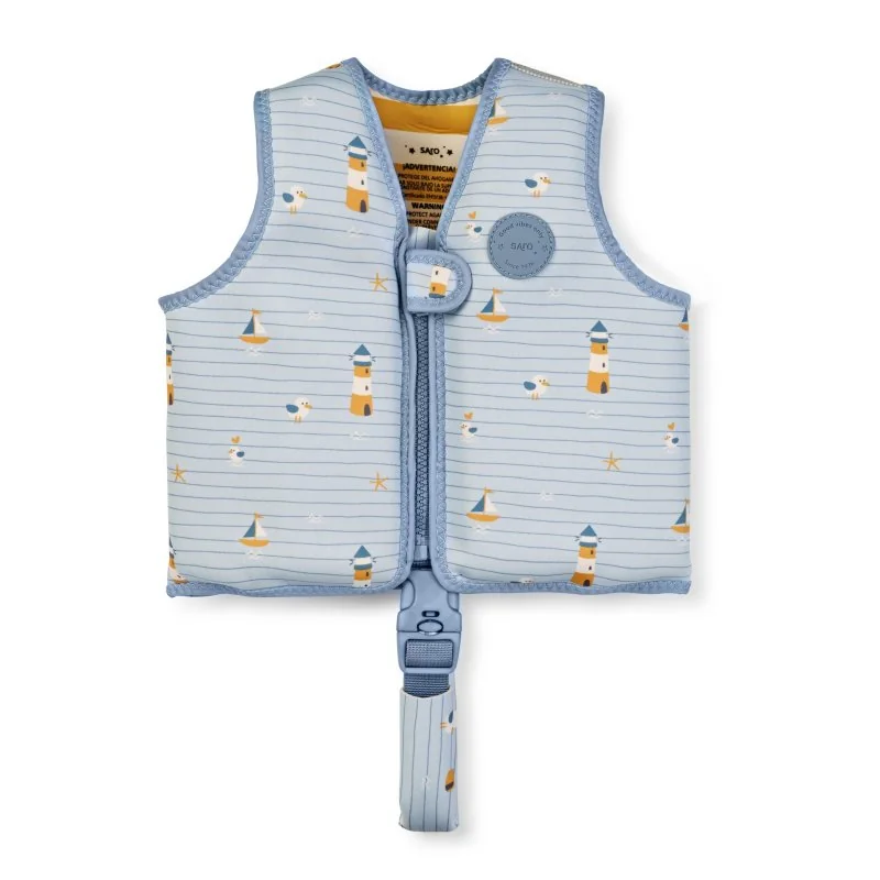 Saro Baby plavecká neoprénová vesta s UV ochranou (1-3r) Tropicool Pink