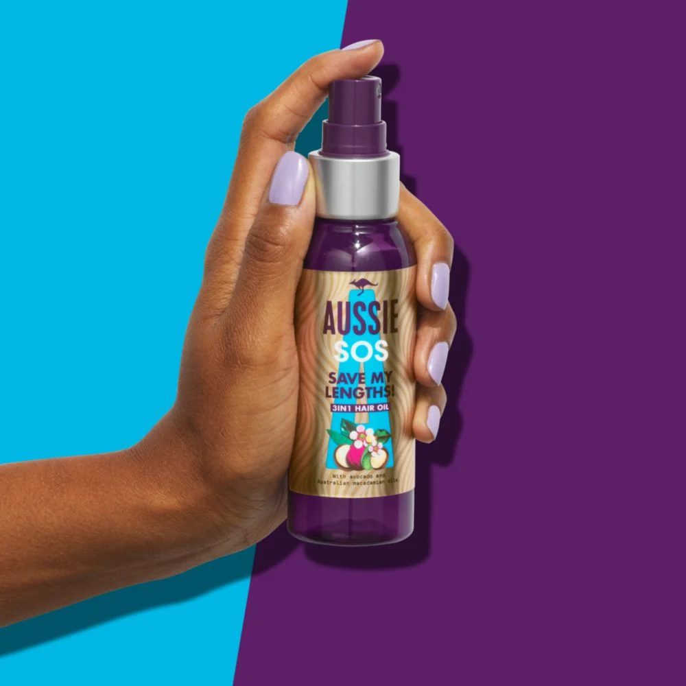 Aussie SOS Save My Lengths! Olej Na Vlasy 3 v 1 1×100ml, 3v1 olej na vlasy