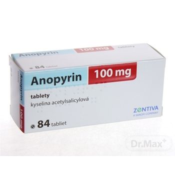Anopyrin 100 mg 1×84 tbl, liek