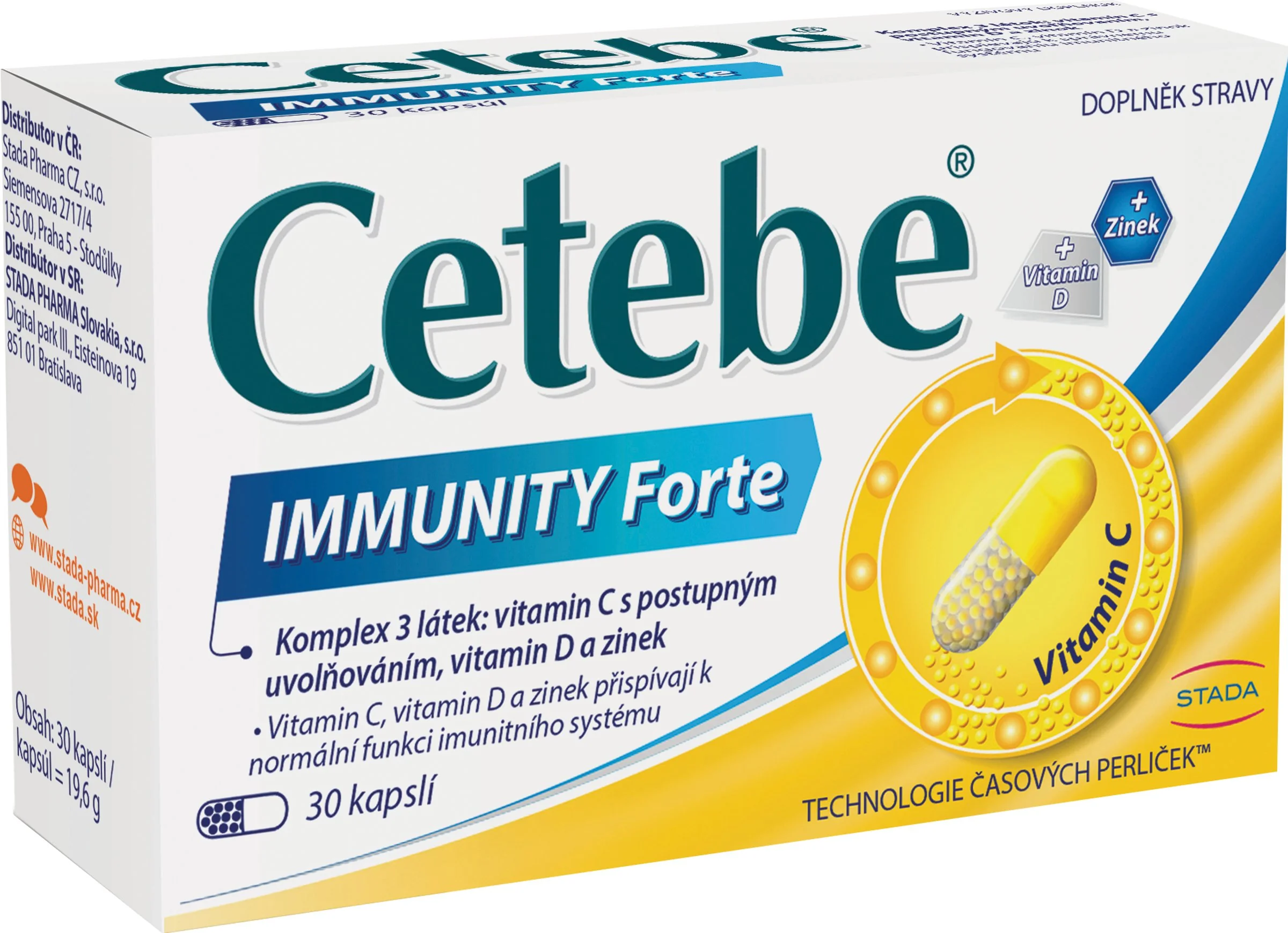 Cetebe Immunity Forte 1×30 cps, výživový doplnok
