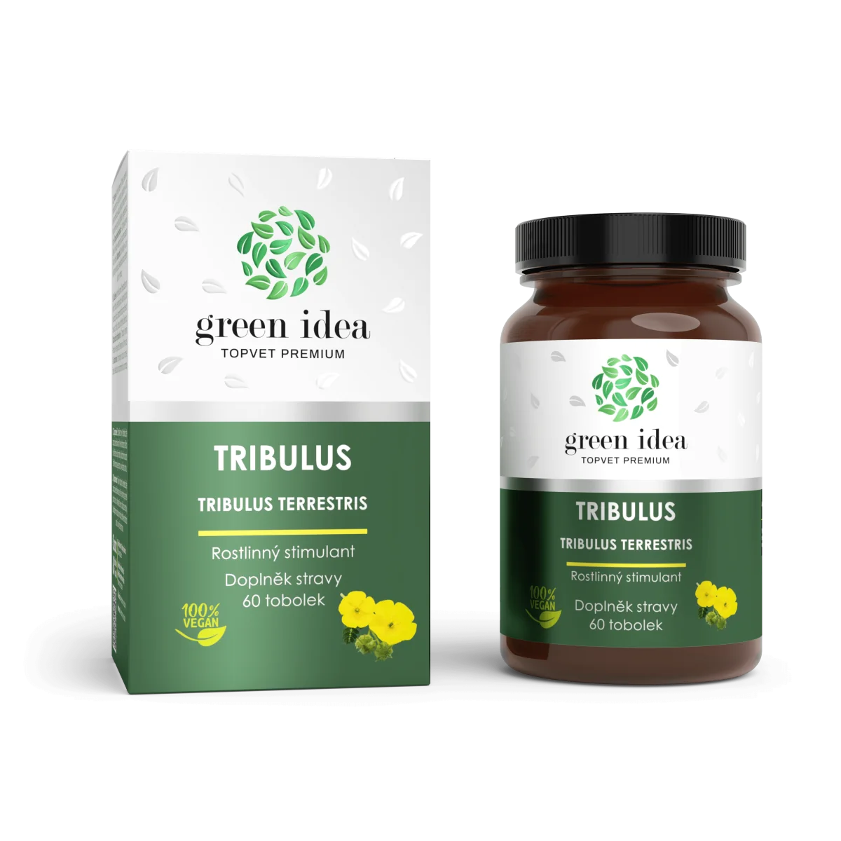 Tribulus - bylinný extrakt - 60 kapsúl - Green idea