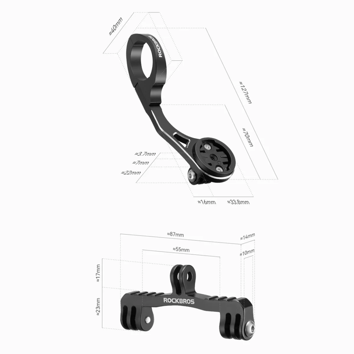 Rockbros FK-301 držiak na bicykel, čierny