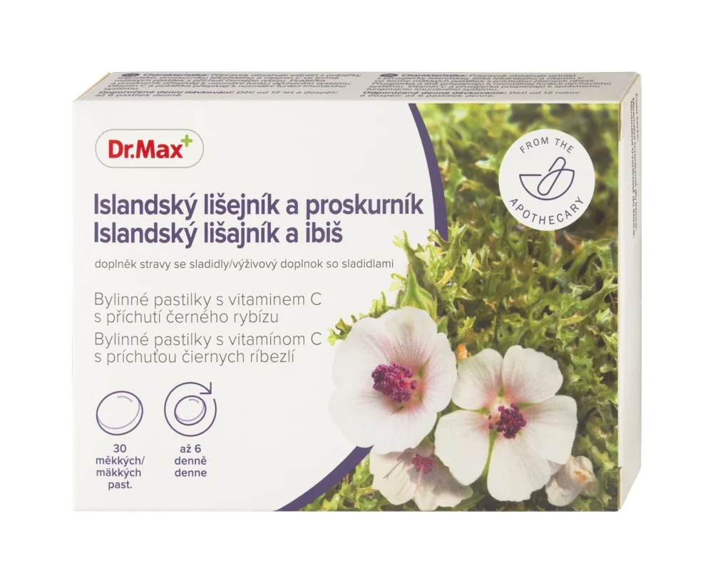 Dr. Max BYLINNE PASTILKY LISAJNIK A IBIS 1×30 ks, doplnok výživy