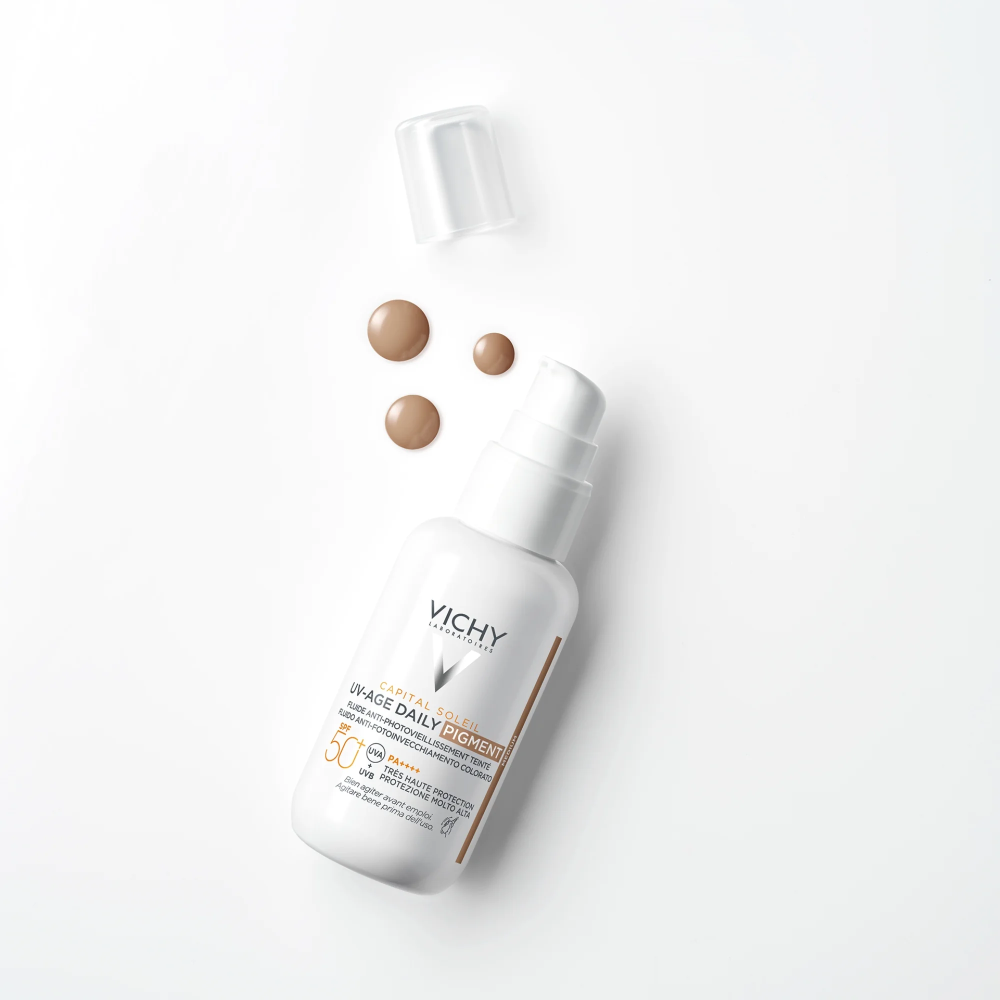 VICHY Capital Soleil UV-AGE Daily SPF50+ tónovaný fluid - MEDIUM 40 ml