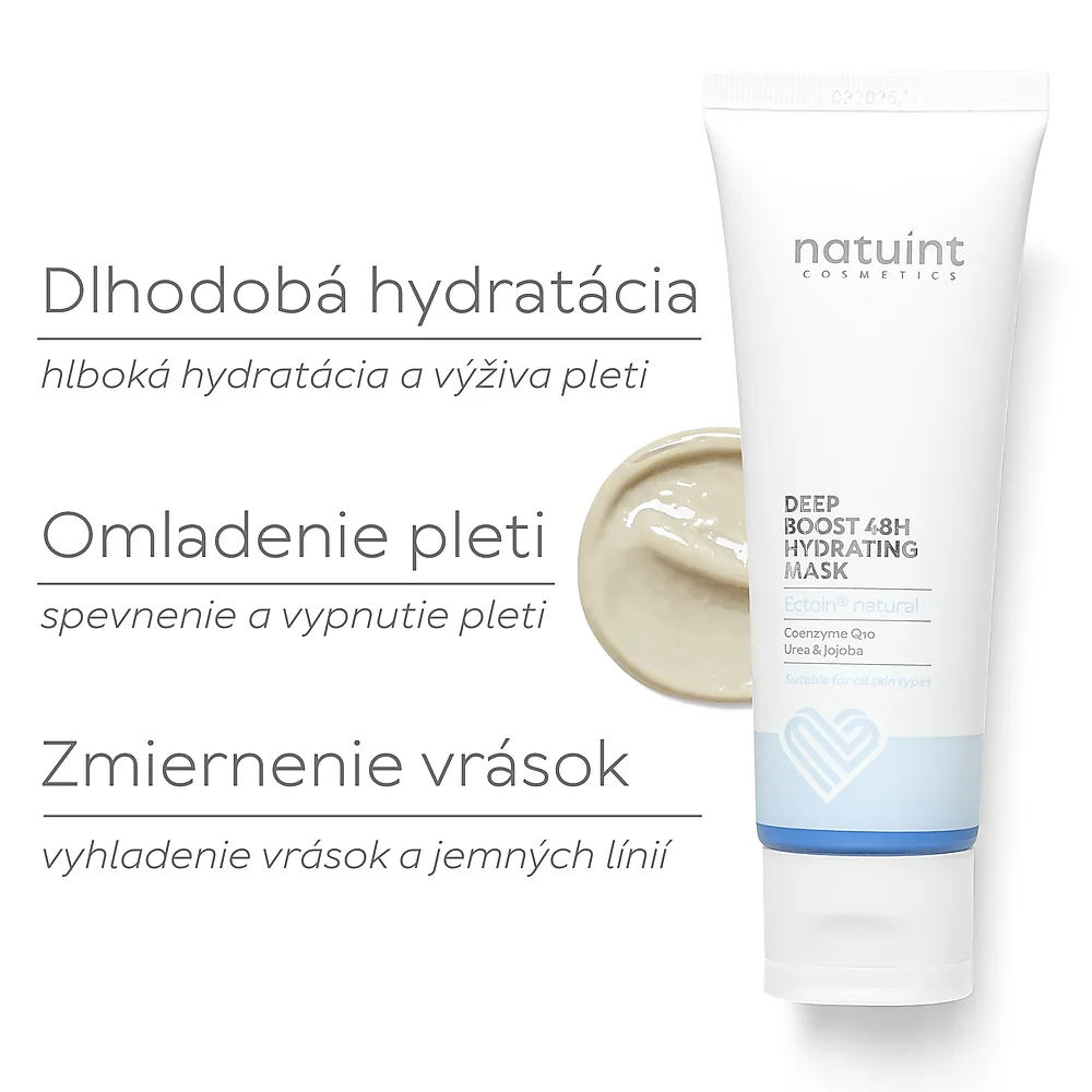 Natuint cosmetics - Hydratačná maska s dlhotrvajúcim účinkom Deep Boost 48h Hydrating Mask