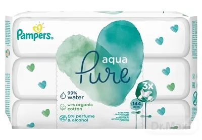 Pampers Wipes 144ks (3x48) Aqua pure
