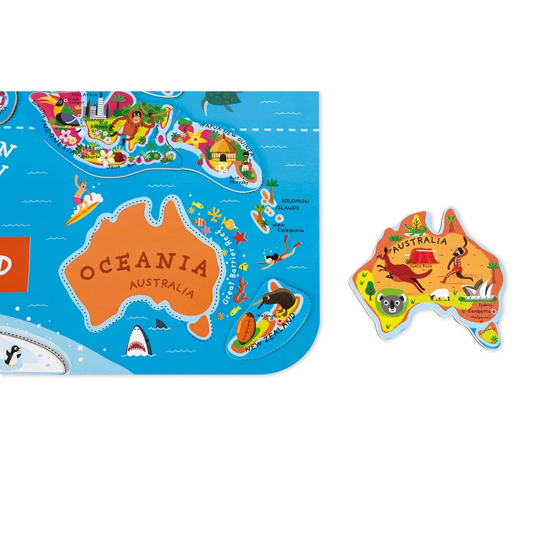 Janod Magnetická mapa sveta EN verzia