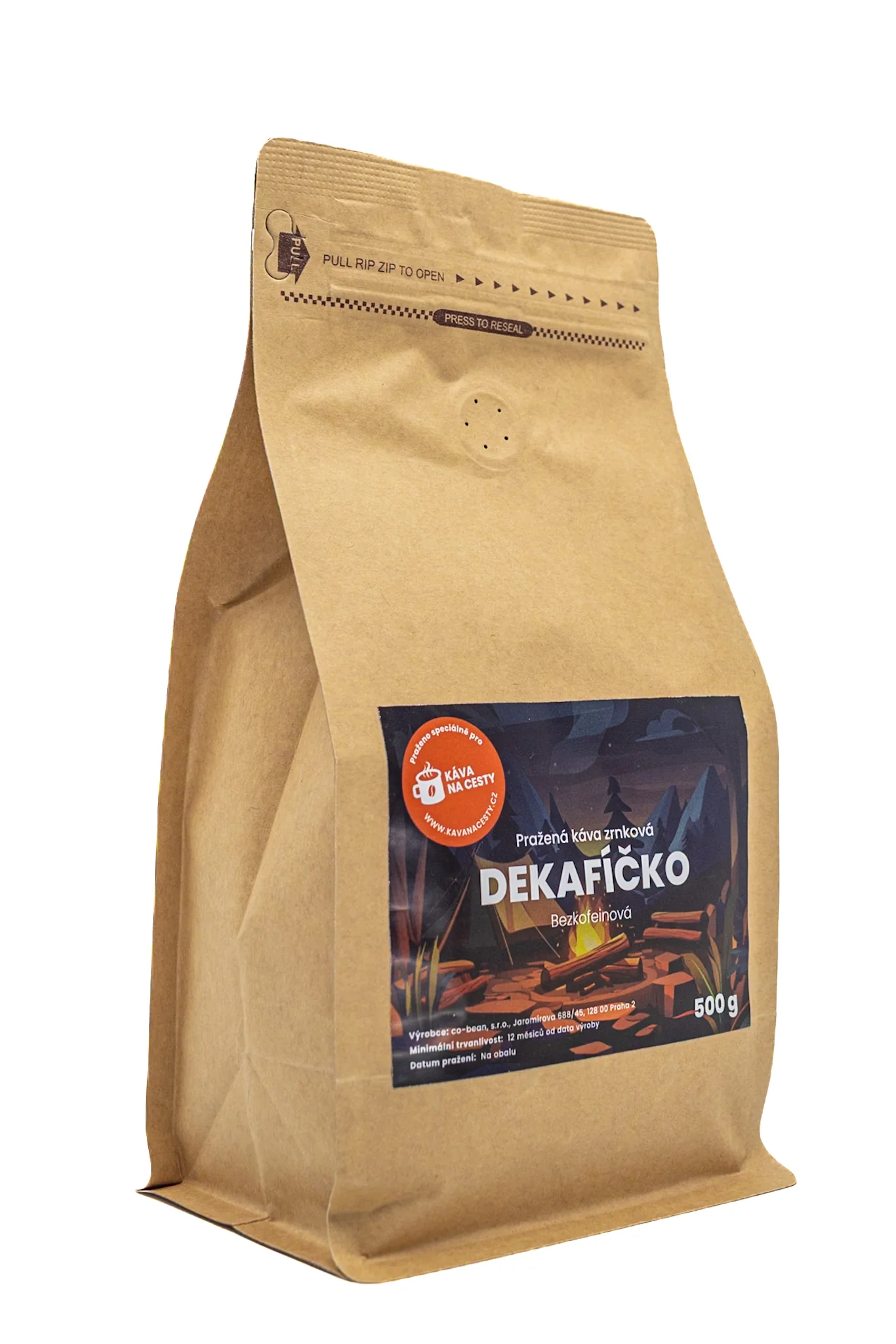 Dekafíčko 500 g Zrnková káva