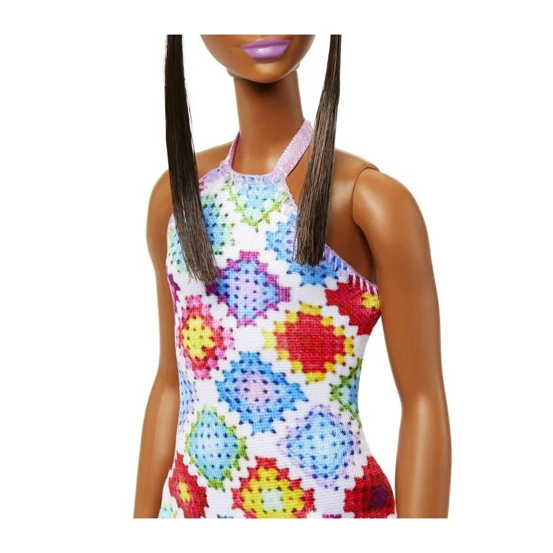 Mattel Barbie bábika v háčkovaných šatách