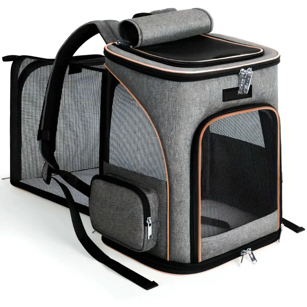 Livefy Pet Carrier prepravná taška pre psy 41x35cm, šedá