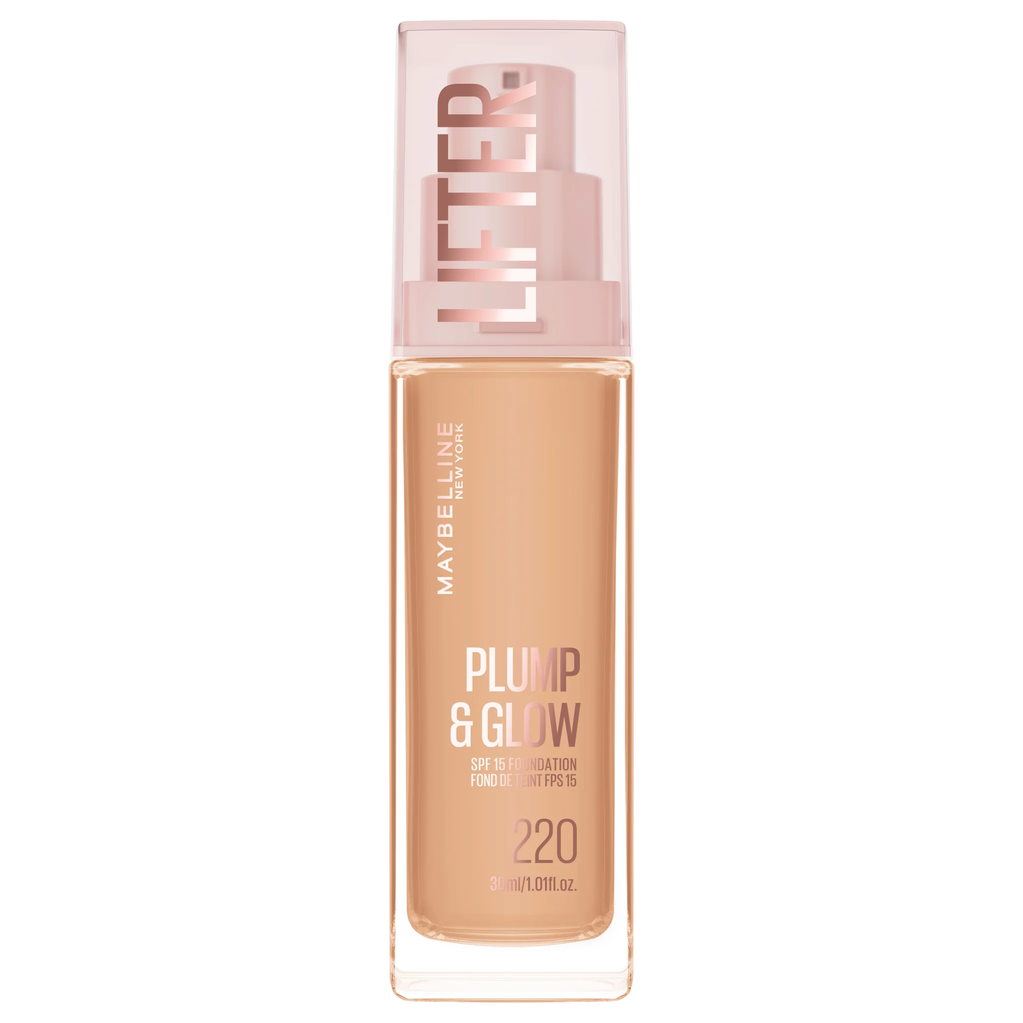 Maybelline New York Lifter Foundation 220, Rozjasňujúci make-up 30 ml