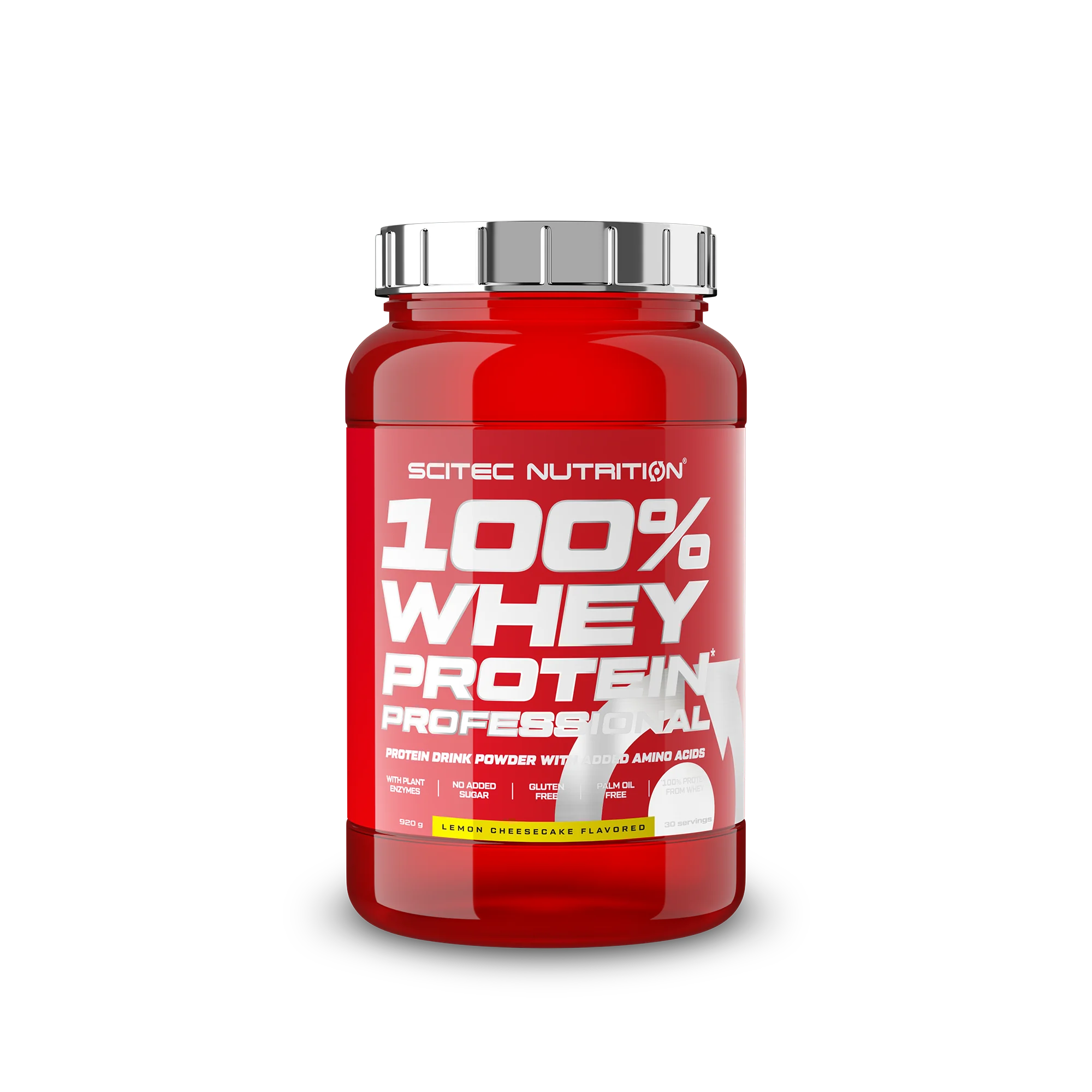 Scitec Nutrition 100% Whey Protein Professional citrónový tvarohový koláč 1×920 g, srvátkový proteín
