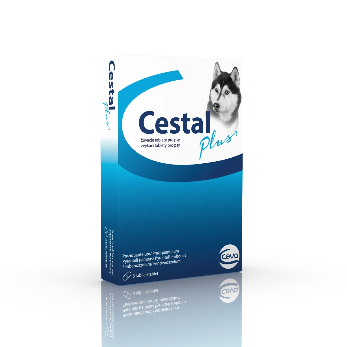 Cestal Plus žuvacie tablety pre psy 1×8 tbl, ochutené tablety na odčervenie pre psy