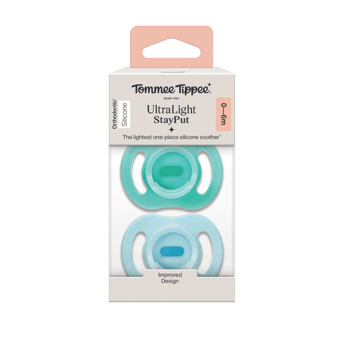 Tommee Tippee Silikónový Cumlík Ultra-light 0-6m 2 ks