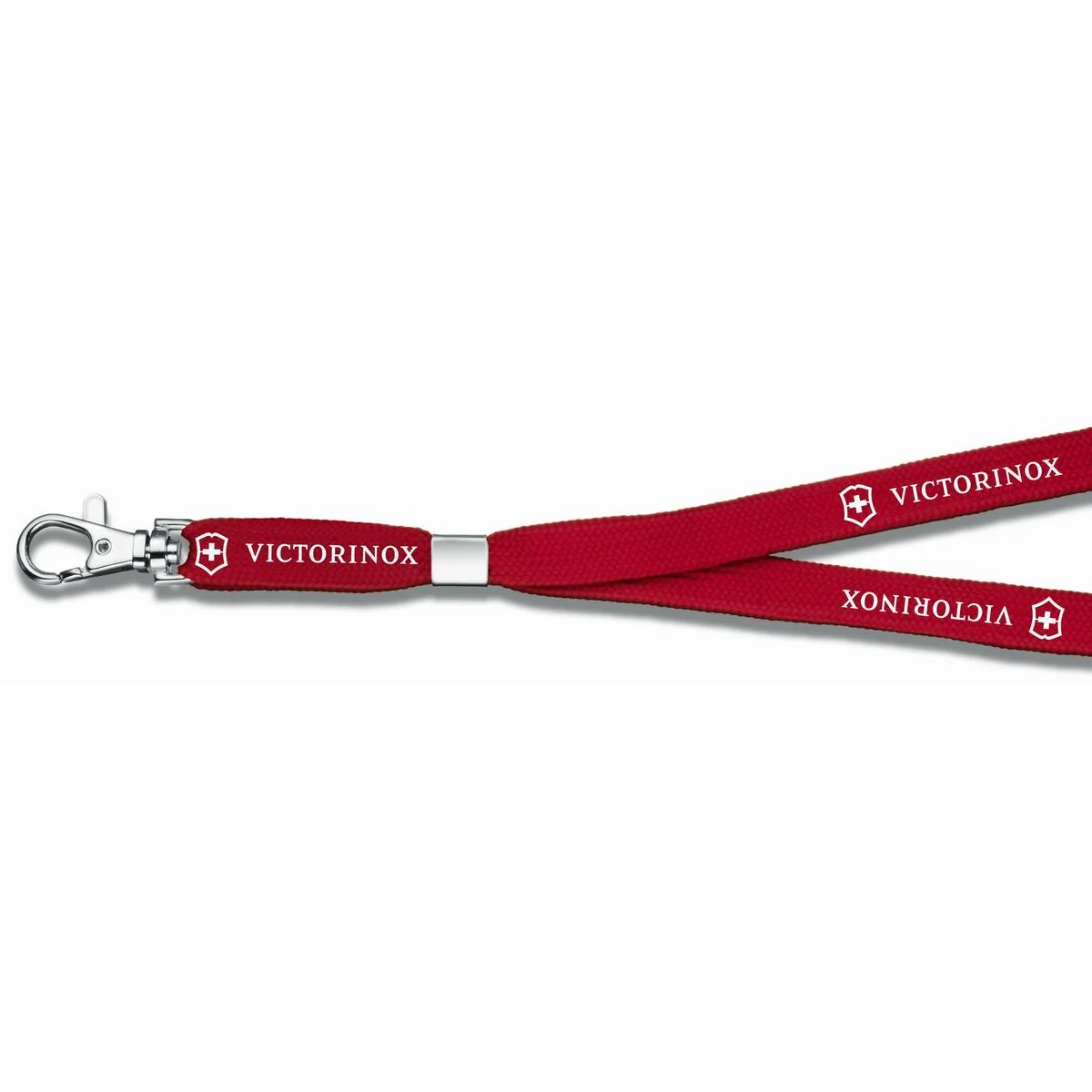 Victorinox 4.1879 šnúrka na krk s karabínou, červená