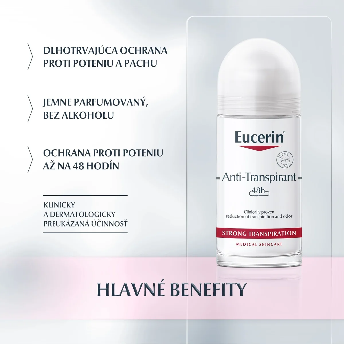 Eucerin Deo Guličkový antiperspirant 1×50 ml, roll on