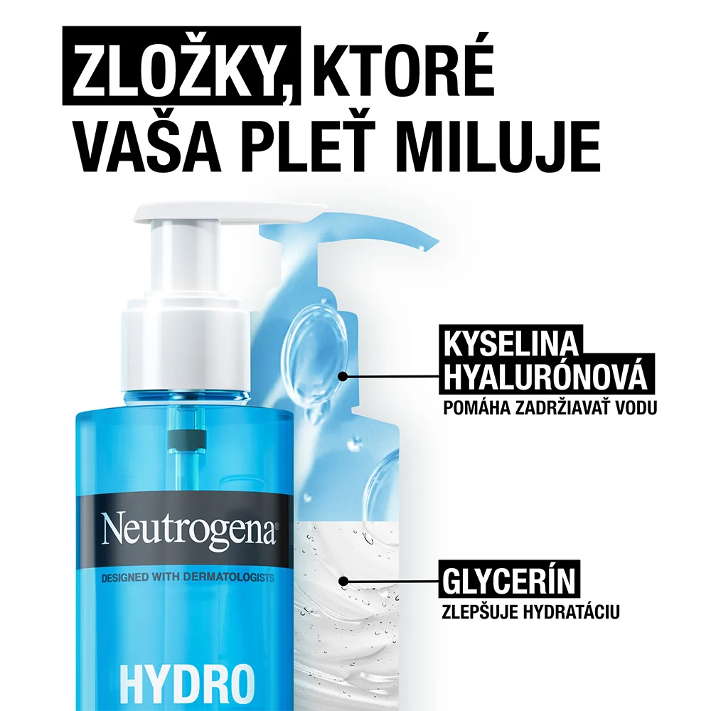 NEUTROGENA Hydro Boost Čistiaci gél 1x200 ml, čistiaci gél