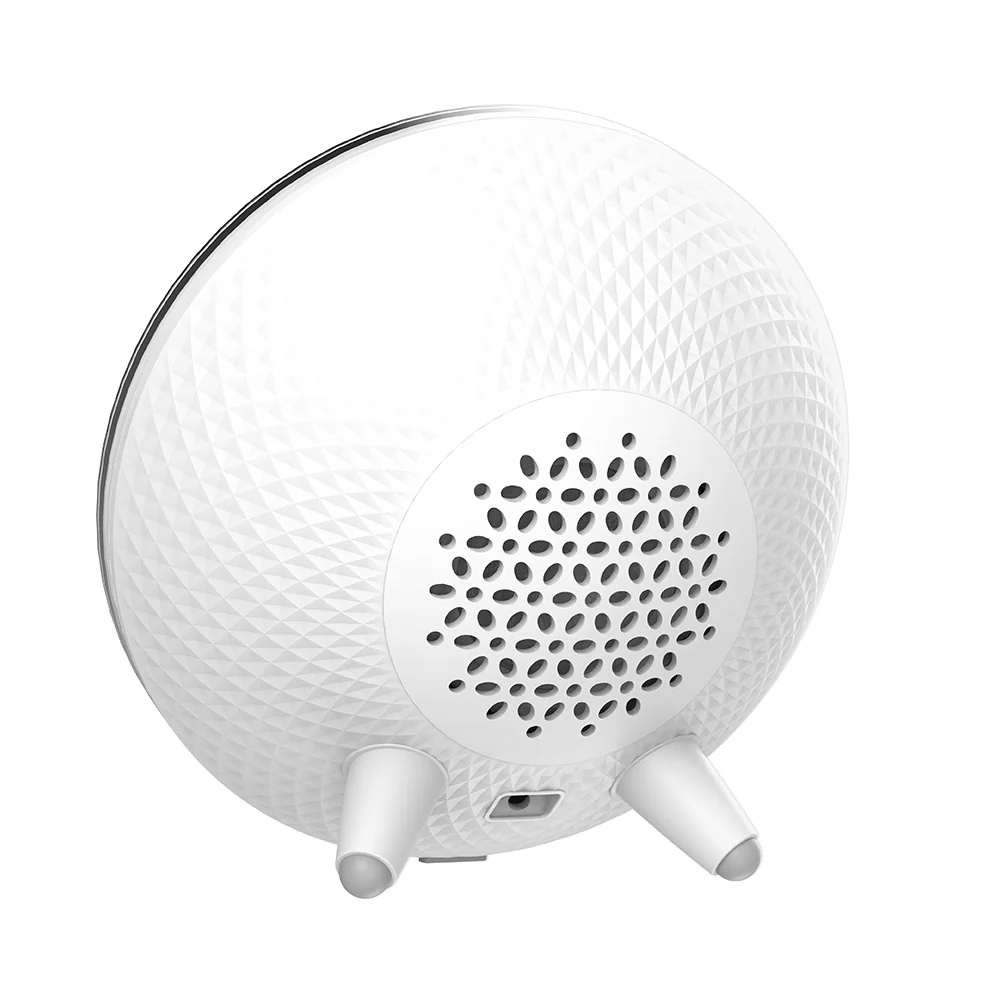 Nočná lampa s RGB svetlom, nabíjačkou smartfónu a reproduktorom